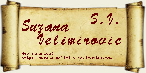 Suzana Velimirović vizit kartica
